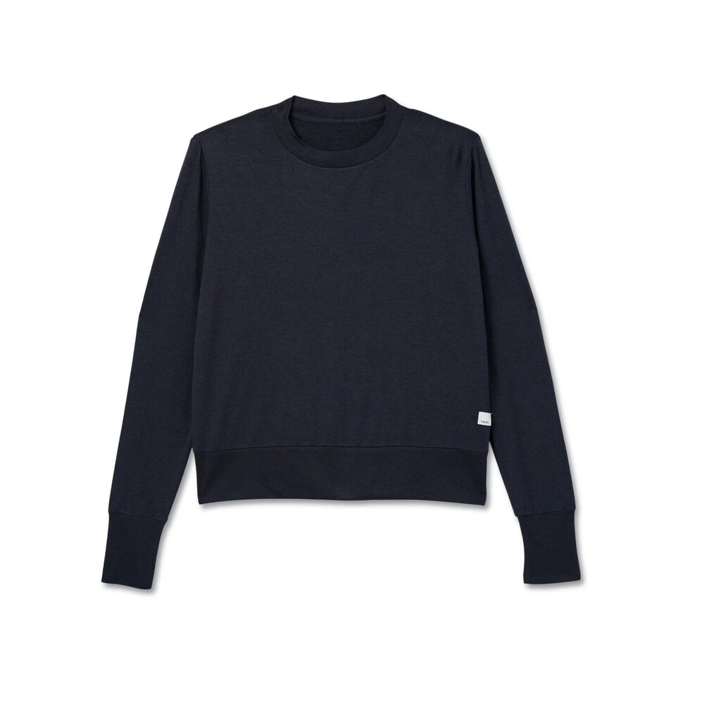Vuori Halo Essential Crew Pullover Black NWOT Large - Picture 2 of 13